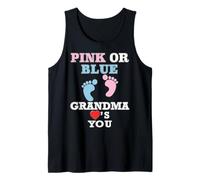 Rosa o Blu Nonna Loves You Gender Reveal Baby Shower Canotta