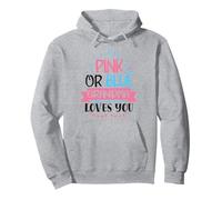 Rosa O Blu Nonna Loves You Genere Rivela Nonna Felpa con Cappuccio