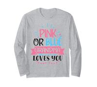 Rosa O Blu Nonna Loves You Genere Rivela Nonna Maglia a Manica
