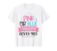 Rosa O Blu Nonna Loves You Genere Rivela Nonna Maglietta