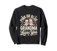 Rosa O Blu Nonna Loves You Nero Bambino Sesso Rivela Felpa