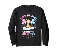 Rosa O Blu Nonna Loves You Nonna Futuro Nonna Baby P Maglia a Manica