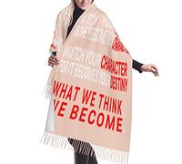 Rosa Ogni Volta Che Ti Senti Sopraffatta Ricorda Di Chi Sei Figlia E I Tuoi Scialli E Sciarpe A Corona Sciarpa Con Nappe Classiche Invernale Sciarpe Scialle Moda Foulard Con Nappe