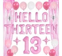 Rosa OMG UR A Teenager Decor Hello Tredici 13 ° Compleanno Decorazioni Ragazze Adolescente Numero 13 Palloncino per 13 Anni Teen Birtdhay Forniture Per Feste Bomboniere