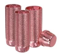 Rosa Oro Cupcake Coppette,150pz Alluminio Lamina Standard Cupcake Fodere