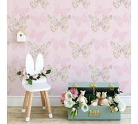 Rosa Parati Rotolo Incantevoli Farfalla Muriva 165572 Catherine Lansfield Kids
