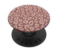 Rosa pastello leopardato stampa ghepardo carino estetica Girly Y2K PopSockets PopGrip Adesivo