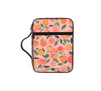 Rosa Peach Pattern Seamless Pattern 1 Stampa Bibbia Cover Leggero Tablet Sleeve Durevole Trucco Sacchetto Matita Caso per Chiesa Scuola Viaggio