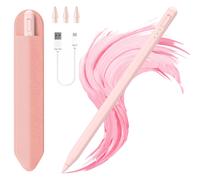 (rosa)Penna stilo per iPad 11 e 10a generazione, penna stilo con ricarica più veloce di 14 minuti con supporto per penna, rifiuto del palmo,
