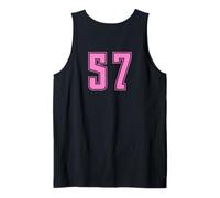 Rosa Pink Numero 57 Uniforme Numerata Squadra Sportivo Canotta
