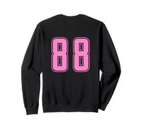 Rosa Pink Numero 88 Uniforme Numerata Squadra Sportivo Felpa