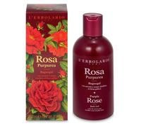 L'Erbolario Bagnogel Rosa Purpurea, Bagno Schiuma Doccia con Estratto e Acqua distillata di Rosa Gallica, Tonificante e Idratante, Pelle Morbida, Formato 250ml