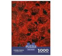 Rosa Puzzle 1000 pezzi Fiori Puzzle Difficile E Stimolante Decorazione Interna in Cartone 100% Riciclato Regali per Donne, Uomini 70x50cm/1000pcs