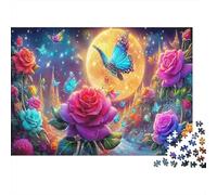 rosa Puzzle 1000 Pezzi Regali Per Gli Amanti E Gli Amici rosa Art Print Giochi Educativo E Giocattoli Sfida Regalo Divertente Gioco Per Famiglie Für Erwachsene Und Kinder Ab 8 Jahren 52x38cm/1000pcs