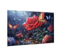Rosa Puzzle 2000 Pezzi Adulti, 5D DIY Puzzle Farfalla Pattern Design con Confezione Regalo per Regalo Donna, Attività Famiglie Impegnative Principianti per Home Wall Bedroom Decor 99 x 70 cm -919Y