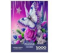 rosa Puzzle Da 1000 Pezzi Collezione Alta Qualità Fiore Iridescente Vitalità radicata nella natura Regalo Perfetto Per Adulti E Bambini ≥14 Anni 38x26cm/1000pcs