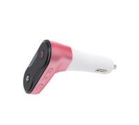 (Rosa)R Trasmettitore FM wireless modulatore Bluetooth Kit per auto Caricabatterie AUX Musica vivavoce Mini TF