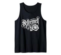 Rosa redenta - Fiore Vintage Christian Faith Canotta