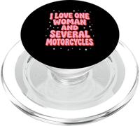 Rosa Retro I Love One Woman E Diverse Motociclette PopSockets PopGrip per MagSafe