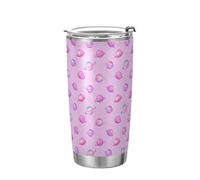 Rosa Romantico Carino Pianeta Universo Tazza d'acqua in Acciaio Inox con Coperchio Cannuccia tazze da viaggio per campeggio carino paglia tumbler 20oz vaso para cafe 20oz