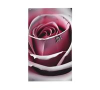 rosa rosa primo piano stampa bandiera decorativa esterna dovere bandiera esposizione interna cortile stagioni decorazioni vacanze
