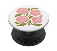 Rosa Rose Vintage Flower Lover Illustrazione Grafica Floreale PopSockets PopGrip Adesivo
