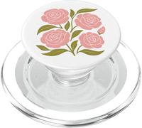 Rosa Rose Vintage Flower Lover Illustrazione Grafica Floreale PopSockets PopGrip per MagSafe