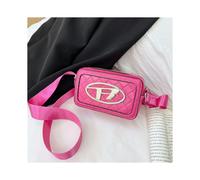 (Rosa rossa) Borsa per fotocamera versatile ed elegante per bambini in tinta unita, design alla moda per ragazze