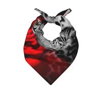 Rosa rossa leopardo,Sciarpa bandana per uomo e donna - Bandane eleganti e versatili per il collo e la testa