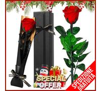Rosa Rossa Stabilizzata Idea regalo per NATALE Confezione Regalo Rosa Eterna