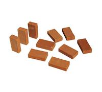 Rosa Rossi 10778 Rossi Rosa-Set di Mattoni in Resina, 10 Pezzi, Dimensioni: 4 x 2 cm, Colore: Terra Cotta, Taglia Unica