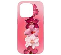 Rosa Rosso Ibisco Orchidee Fiori Fiori Estate Tramonto Aura Custodia per iPhone 15 Pro