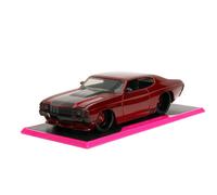 Rosa Scivola 1:24 W7 1971 Chevy Ss Modellino Auto W/ Basi, Giochi per Bambini E