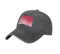 Rosa sfumato stile Deep Heather Il cappello è traspirante, assorbe il sudore e regolabile, alla moda e versatile, adatto per tutte le stagioni.