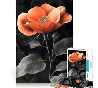 Rosa singola con venature dorate, puzzle giapponese difficile per adulti, 1000 pezzi, stimola la memoria, calma, evasione, bordi stretti, regalo speciale 38x52cm
