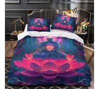 Rosa spezzata Set Di Copripiumino Set di biancheria da letto morbida microfibra stampa di 3D incluso federe con federa Illustrazione digitale copripiumino for bambini e adolescenti King（220x240cm）