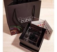 Rosa stabilizzata FlowerCube cubo 12x12 cm