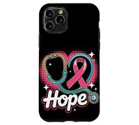 Rosa Stetoscopio Infermiere Medico Cancro Al Seno Consapevolezza Donne Custodia per iPhone 11 Pro