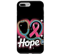 Rosa Stetoscopio Infermiere Medico Cancro Al Seno Consapevolezza Donne Custodia per iPhone 7 Plus/8 Plus