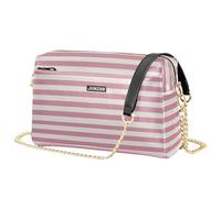 Rosa Strisce Piccole Borse A Tracolla Per Le Donne In Pelle Vegana Cross Over Borsa Impermeabile Spalla Borse