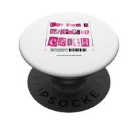 Rosa tagliato da un panno diverso WT rosa grafica PopSockets PopGrip Adesivo