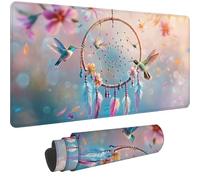 Rosa Tappetino Mouse XXL Gaming 1200 x 600 mm 2025 Nuovo Cacciatore di sogni Tappetino Scrivania Impermeabile,Mousepad con Base in Gomma Antiscivolo,Migliorare la Precisione e la Velocità,-dd461