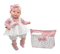 Rosa Toys Bambola Neonato 40 cm Newborn con Beauty & Meccanismo 36 Suoni