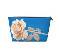 Rosa unica, Borsa da toilette Borsa per trucco Borsa per cosmetici Borsa da toilette da viaggio portatile