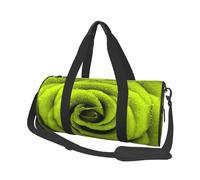 Rosa verde stampata, Borsone da viaggio di grande capacità Borsa rotonda Borsa da viaggio sportiva Borsa da viaggio Borsa da fitness