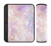 Rosa Viola di Lusso Texture Marmo 2 Pack Car seat Belt Covers Più Comfort Guida per il Camion funda para cinturón de carro