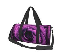 Rosa viola stampata, Borsone da viaggio di grande capacità Borsa rotonda Borsa da viaggio sportiva Borsa da viaggio Borsa da fitness