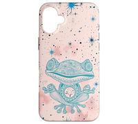 Rosa Zen Energy Blue Mindfulness Meditazione Spirituale Rana Custodia per iPhone 16 Plus