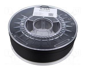 ROSA3D Filamento PA12 + CF15 da 1,75 mm per stampanti 3D, bobina nera da 1 kg