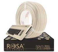 ROSA3D Filamento PLA 1,75 mm per stampanti 3D, computer PLA 8 bit Retro Beige, Filamento di ricarica 1 kg